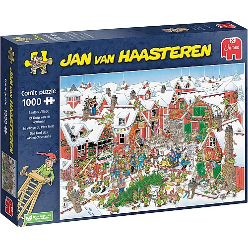 Jumbo Puzzle Jan van Haasteren Das Dorf des Weihnachtsmanns - 1000 Teile
