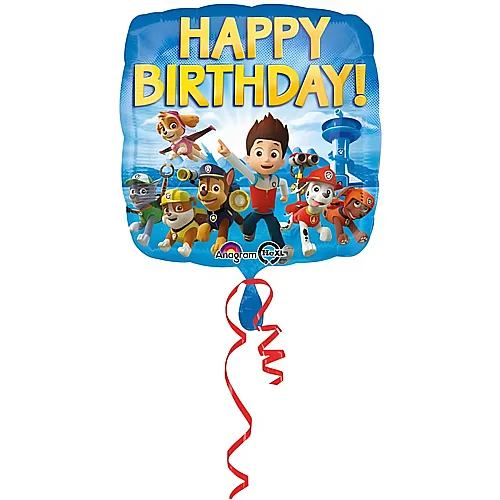 Amscan Paw Patrol Folienballon Happy Birthday