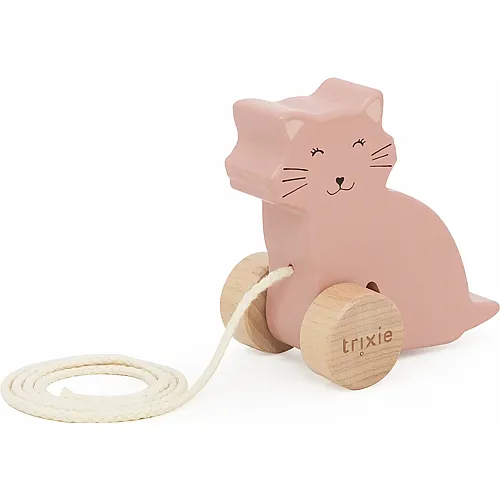 Trixie Kleines Holz Nachziehtier Katze