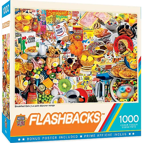 Master Pieces Puzzle Flashbacks Breakfast of Champions (1000Teile)