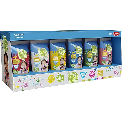 Natürliche Gesichts- und Fingerfarbe - 6 x 65 ml