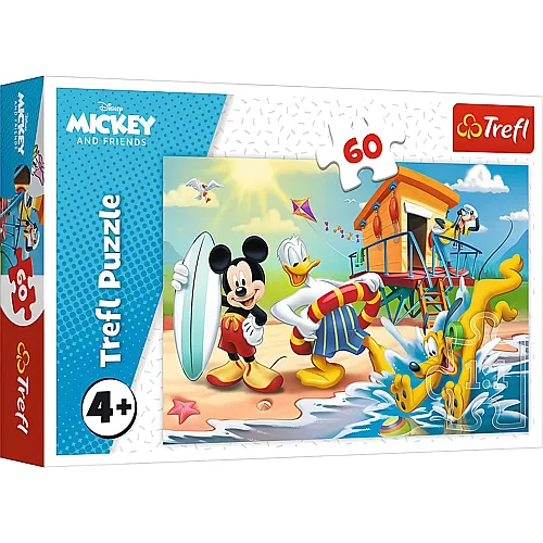 Trefl Puzzle Mickey Mouse Mickey und seine Freunde am Strand (60Teile)