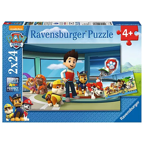 Ravensburger Puzzle Paw Patrol Hilfsbereite Sprnasen (2x24)