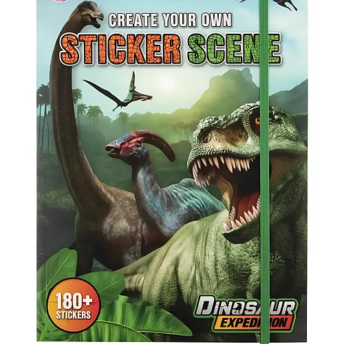 Sombo Dino Sticker-Szenzen-Buch A4