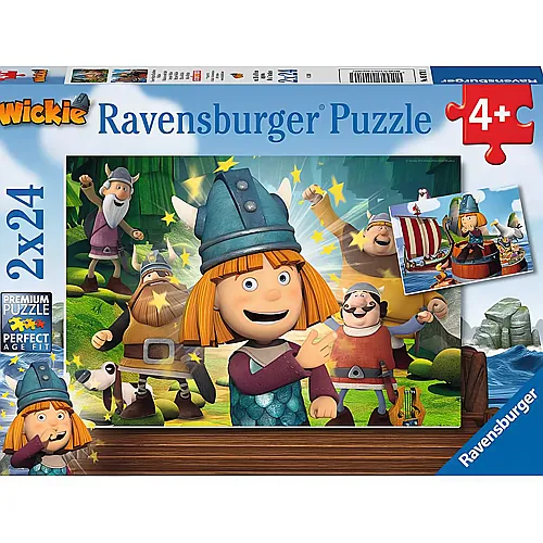 Ravensburger Puzzle Unser kluges Kpfchen Wickie (2x24)