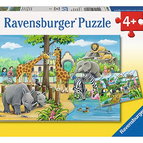 Ravensburger Puzzle Willkommen im Zoo (2x24)