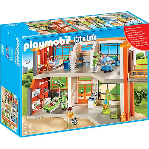 PLAYMOBIL City Life Kinderklinik mit Einrichtung 6657