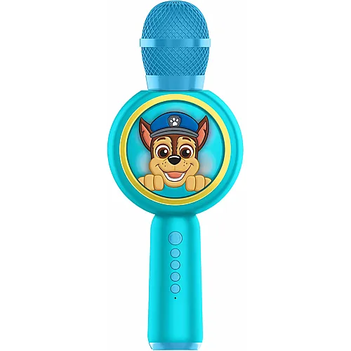 Paw Patrol Karaoke-Mikrofon mit kabellosem Lautsprecher und LED-Leuchten
