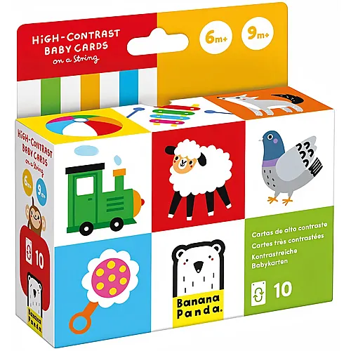 Banana Panda � Kontrastreiche Babykarten � 6�9 Monate