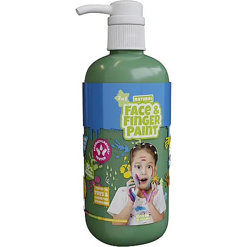 Boti Nat�rliche Gesichts- und Fingerfarbenflasche Gr�n - 1 L