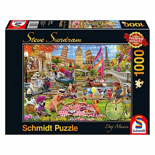 Schmidt Puzzle Steve Sundram Hundewahnsinn (1000Teile)