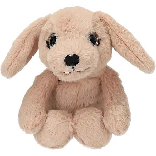 Depesche Snukis Hund mit Spitzen Ohren Hellbraun (18cm)