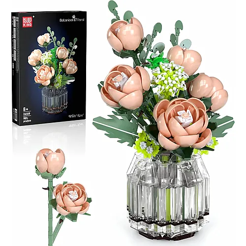 Rosa Blumen in Vase 24109