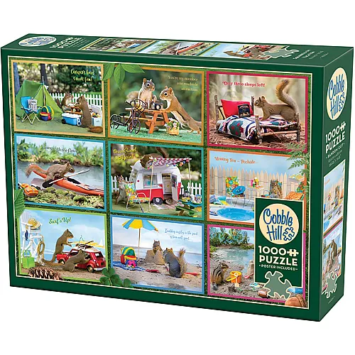 Cobble Hill Puzzle Eichh�rnchen im Urlaub - 1000 Teile