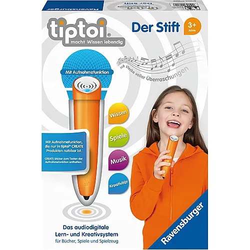 Ravensburger tiptoi Starterset Der Stift mit Aufnahmefunktion