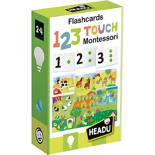 Headu Montessori Flashcards 123 Touch 2-4 Jahre