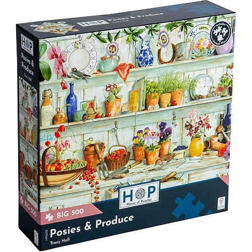HOP - House of Puzzles Str�usse, Obst & Gem�se (500Teile)