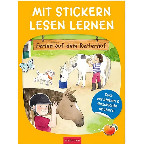 Mit Stickern Lesen lernen  Ferien auf dem Reiterhof
