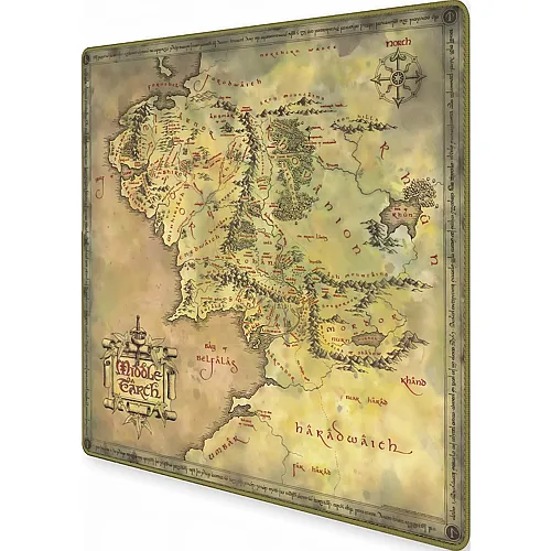 Epic Forge Tapis DE Jeu Neoprene Lotr 60x60cm Plan DE LA Terre DU Milie