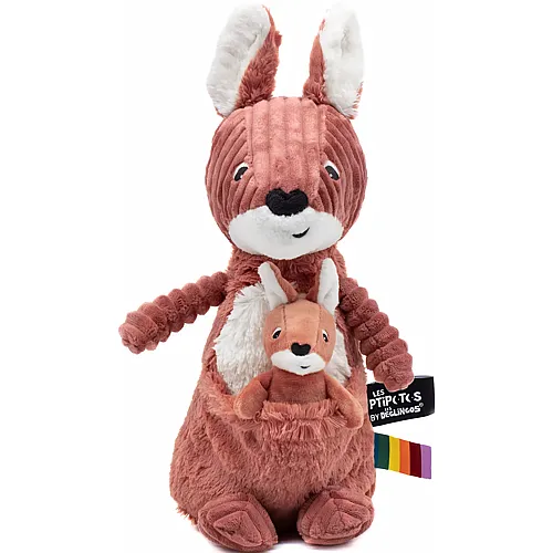 Les D�glingos Allezou The Kangaroo Mom & Baby Terracotta