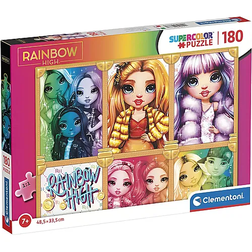 Clementoni Puzzle Supercolor Rainbow High - 180 Teile