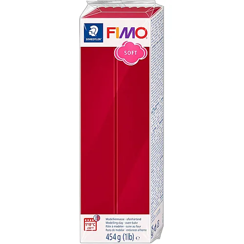 Fimo Soft Modelliermasse Kirschrot - 454 g