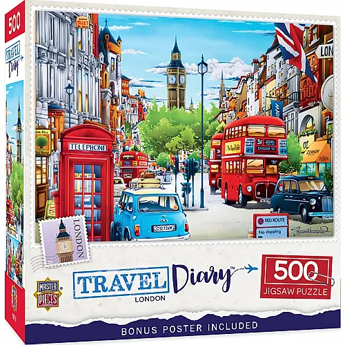 Master Pieces Puzzle Travel Diary London - 550 Teile