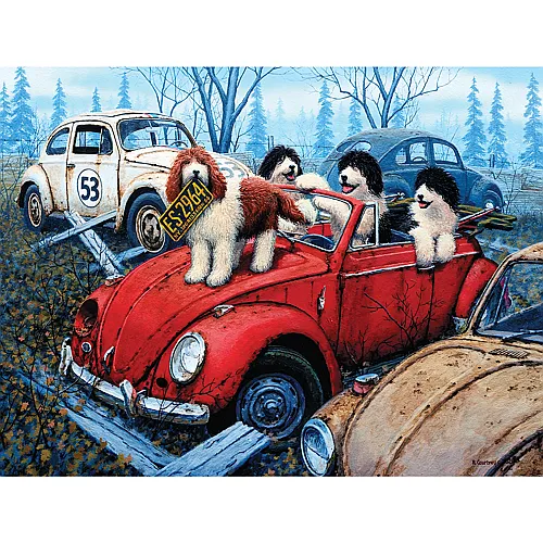 SunsOut Puzzle Richard Courtney Hit the Road - 500 Teile
