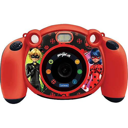 Lexibook Miraculous 4in1-Kinderkamera mit Foto-, Video-, Audio- und Spielfunktionen