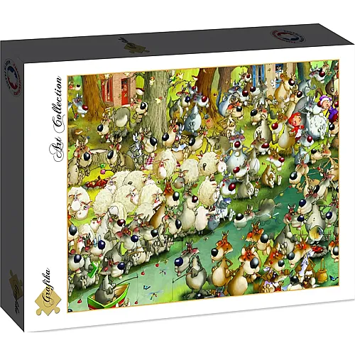 Grafika Puzzle Art Collection Fran�ois Ruyer: W�lfe! - 2000 Teile