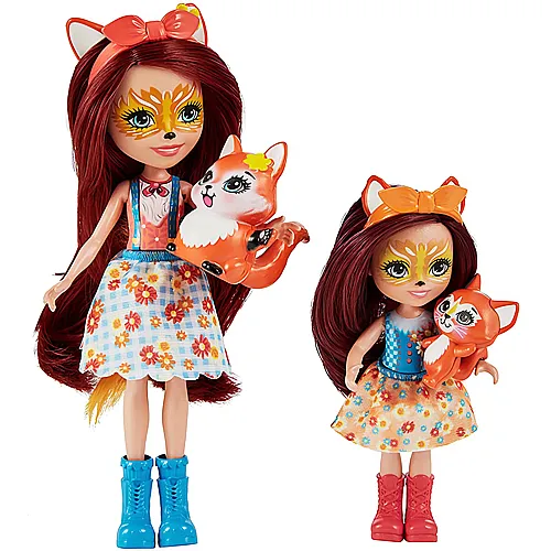 Enchantimals Felicity Fox Puppe & kleine Schwester