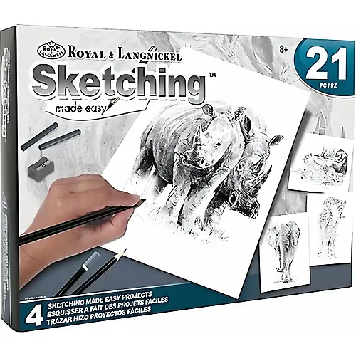 Royal & Langnickel R&l Coffret Dessin/esquisse 4 Projets Animaux DE LA Savanne
