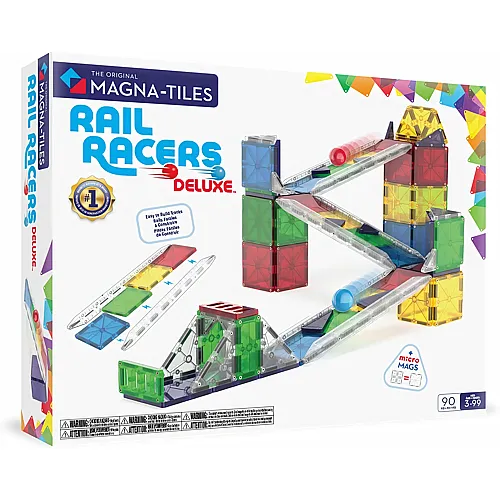 Magna-Tiles Rail Racers Deluxe - 90 Teile