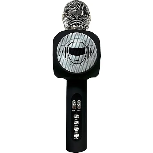 Lexibook iParty Bluetooth Karaoke-Mikrofon mit eingebautem Lautsprecher, Lichtern und Sprachwechsler