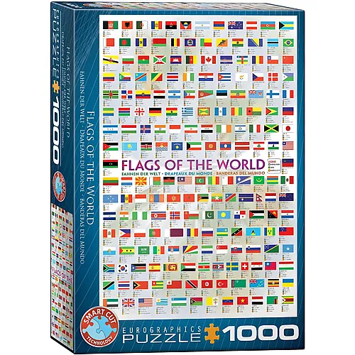 Eurographics Puzzle Flaggen dieser Erde - 1000 Teile