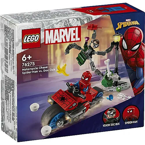 LEGO Marvel Super Heroes Spiderman Motorrad-Verfolgungsjagd: Spider-Man vs. Doc Ock (76275)