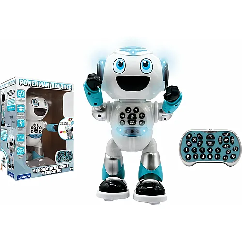 Lexibook Powerman Advance, Spanische Ausgabe, Ferngesteuerter Roboter, interaktives und p�dagogisches Spielzeug, tanzt, spielt
