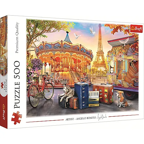 Trefl Puzzle Angelo Bonito Holidays in Paris (500Teile)