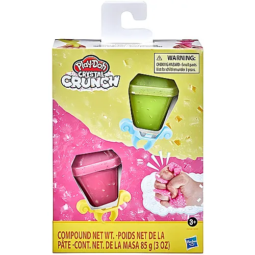 Play-Doh Crystal Crunch Knisterjuwelen 2er-Pack Gelb/Pink