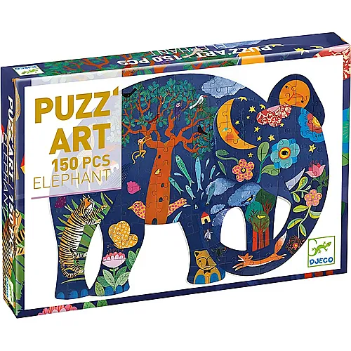Djeco Puzzle Puzz'Art Elefant (150Teile)