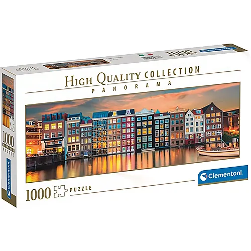 Clementoni Puzzle High Quality Collection Panorama Bright Amsterdam (1000Teile)
