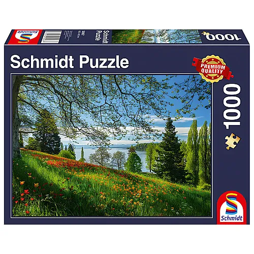 Schmidt Puzzle Frhlingsallee zur Tulpenblte, Insel Mainau (1000Teile)