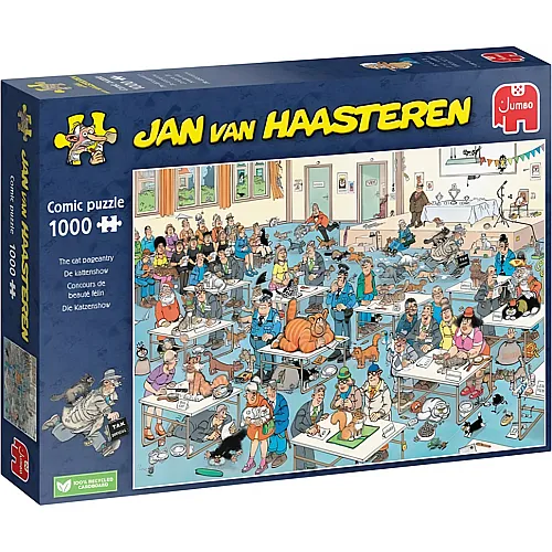 Jumbo Puzzle Jan van Haasteren Die Katzenshow (1000Teile)