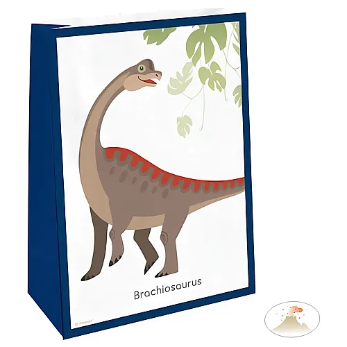 Papiertten Happy Dinosaur mit Stickern 4Teile