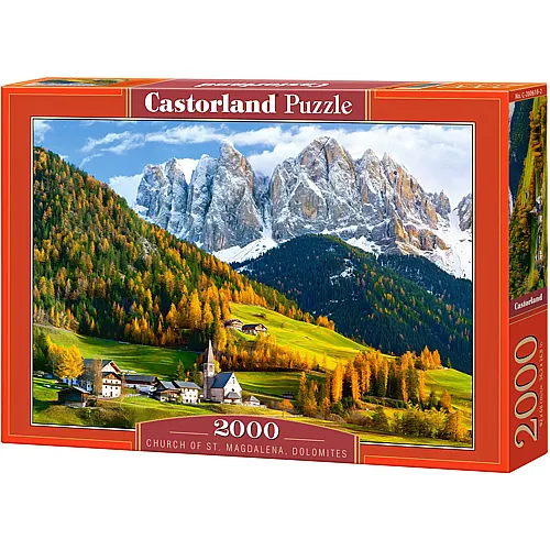 Castorland Puzzle Church of St. Magdalena, Dolomites (2000Teile)