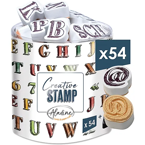 Aladine Stempel Scrap Alphabets Skizze