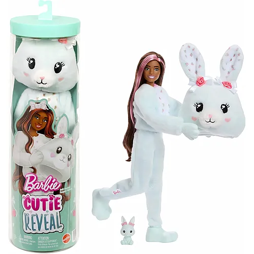 Barbie Cutie Reveal Hase-Puppe mit 10 �berraschungen