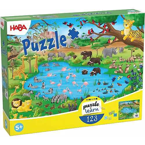 HABA Puzzle Zahlen lernen 1-20 - 48 Teile