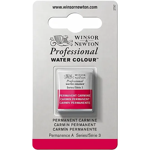 Winsor & Newton Professional Water Colour Aquarellfarbe Permanentkarmin - 1/2 Napf