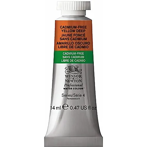 Winsor & Newton W&n Prof. Water Colour 14ml Tube Kadmiumfrei Gelfb Dunkel